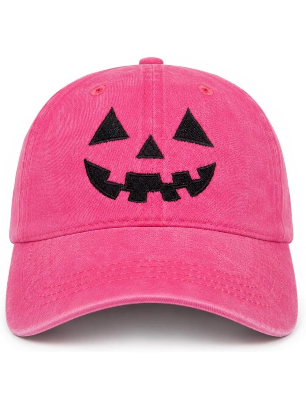 Unisex Halloween Pink Rucker Hat Adjustable Sportswear Distressed Baseball Cap